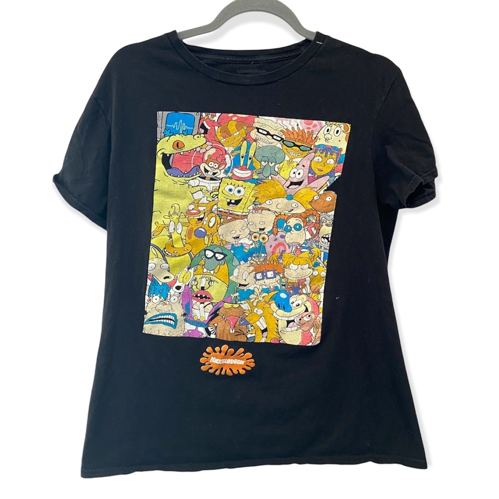 Nickelodeon 90’s Characters Collage Graphic T-Shirt
